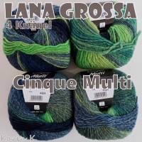 4 Knäuel 200 Gramm Cinque Multi von Lana Grossa in traumhaft schönen Farbverläufen Farbe 009 Partie 4424 Bild 10
