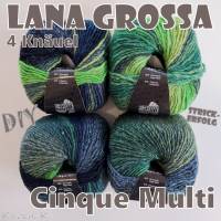 4 Knäuel 200 Gramm Cinque Multi von Lana Grossa in traumhaft schönen Farbverläufen Farbe 009 Partie 4424 Bild 2