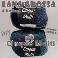 4 Knäuel 200 Gramm Cinque Multi von Lana Grossa in traumhaft schönen Farbverläufen Farbe 009 Partie 4424 Bild 4
