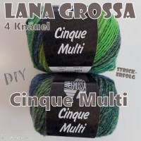 4 Knäuel 200 Gramm Cinque Multi von Lana Grossa in traumhaft schönen Farbverläufen Farbe 009 Partie 4424 Bild 5
