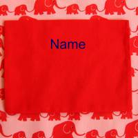 Kinderschürze / Küchenhelferset - Elefanten/rot - auf Wunsch personalisiert Bild 2