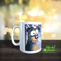 Funny Rottweiler Coffee Tasse Bild 1
