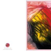 Kunst–Doppelkarte - „Lodernde Flammen“ - bewusst ohne Textvorgabe - Design Ulrike Kröll. Bild 2