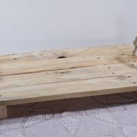 Tablett, nachhaltiges praktisches Möbel, Palettenmöbel, vielseitig Tablett, robustes Tablett aus Palettenholz Bild 6