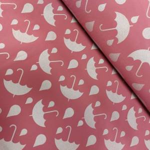 19,90 Euro/m  Softshell mit Regenschirm, rosa Bild 1