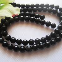 20x natürliche Obsidian Perlen AAA Qualität 8 mm Bild 1