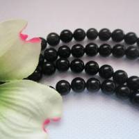 20x natürliche Obsidian Perlen AAA Qualität 8 mm Bild 2