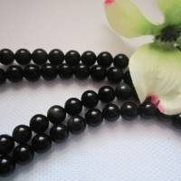20x natürliche Obsidian Perlen AAA Qualität 8 mm Bild 3