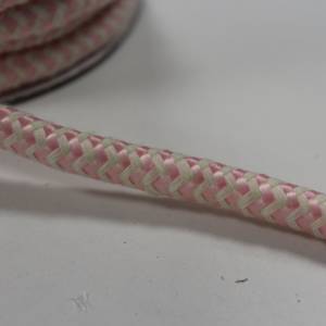 1m Hoodie-Kordel,10 mm, rosa, Zick-zack Bild 1