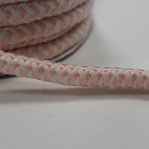 1m Hoodie-Kordel,10 mm, rosa, Zick-zack Bild 2