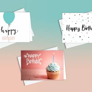 Geburtstagskarten, 6 Glückwunschkarten zum Geburtstag, A6 Klappkarte Faltkarten mit Umschlag, Happy Birthday Karten Set, Bild 6