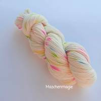 Sockenwolle Tuchwolle handgefärbt 4fädig Bild 1