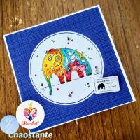 Digi-Stamps Elefant Gisela, DIY basteln Scrapbook Karten Bild 4