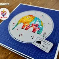 Digi-Stamps Elefant Gisela, DIY basteln Scrapbook Karten Bild 7