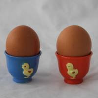 2 Vintage Eierbecher aus Keramik Bild 1