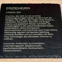 Schieferplatte / Servierplatte / Deko „Erzieherin“ - handmade - Lasergravur Bild 1