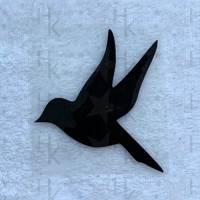 Bügelbild - Vogel (Silhouette) - viele mögliche Farben Bild 1