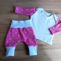 Frühchen Set 2 teilig , Gr 44 bis 48, Reborn Baby, Handgefertigt aus Jersey, Bekleidung für Frühchen Babys Bild 8