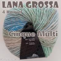 4 Knäuel 200 Gramm Cinque Multi von Lana Grossa in traumhaft schönen Farbverläufen Farbe 012 Partie 2943 Bild 1