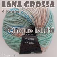 4 Knäuel 200 Gramm Cinque Multi von Lana Grossa in traumhaft schönen Farbverläufen Farbe 012 Partie 2943 Bild 10