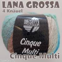 4 Knäuel 200 Gramm Cinque Multi von Lana Grossa in traumhaft schönen Farbverläufen Farbe 012 Partie 2943 Bild 3