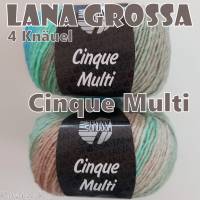 4 Knäuel 200 Gramm Cinque Multi von Lana Grossa in traumhaft schönen Farbverläufen Farbe 012 Partie 2943 Bild 8