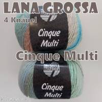 4 Knäuel 200 Gramm Cinque Multi von Lana Grossa in traumhaft schönen Farbverläufen Farbe 012 Partie 2943 Bild 9