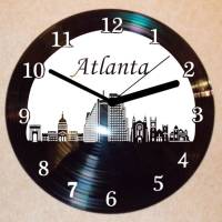 Atlanta Wanduhr Schallplattenuhr Schallplatte Wanduhr Vinyl Bild 1