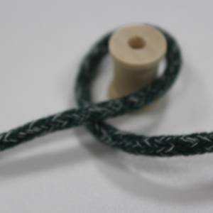 1 m Baumwollkordel, 5-6 mm, meliert, grün Bild 1