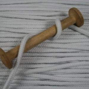 1 m Baumwollkordel, 4 mm, weiß Bild 1