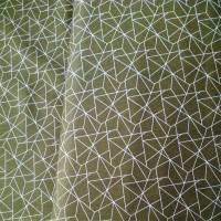 Baumwollstoff grafischer Druck, oliv, khaki, grün,Breite 1,50 m Bild 5