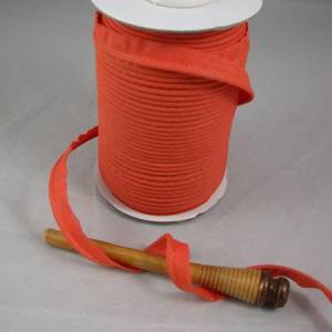 1 m Paspelband uni 12 mm, Baumwolle, orange Bild 1