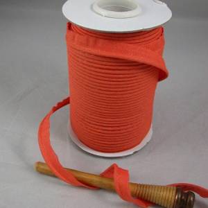 1 m Paspelband uni 12 mm, Baumwolle, orange Bild 2