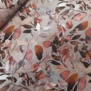 16,90 Euro/m   Toller Jersey Digitalprint mit Blumen und Blättern,  Bio-Baumwolle Bild 1