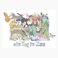 Einladung Gutschein Zoo-Besuch Druckvorlage Bild 1