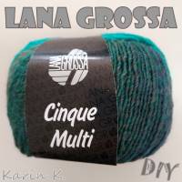 4 Knäuel 200 Gramm Cinque Multi von Lana Grossa in traumhaft schönen Farbverläufen Farbe 008 Partie 4423 Bild 3