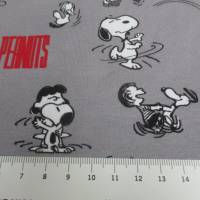 Snoopy, Peanuts - Playtime hellgrau BIO - Jersey Organic Cotton(1m/20,-€) Bild 5