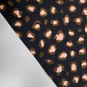15,90 Euro/m     laminierte / beschichtete Baumwolle, Muster, Animal print schwarz Bild 3