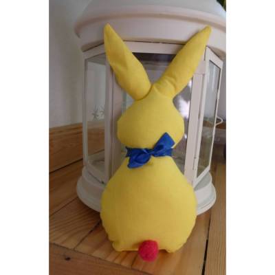 Friedens-Oster-Hase in gelb/blau