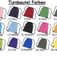 Turnbeutel mit Motiv Stern ( #26 ) + Namen / Wäschebeutel bestickt Bild 2