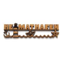 as-Herzwerk | HEIMATHAFEN | 3D Schriftzug Holz Tischdeko Geschenk für Freunde und Familie 20cm Bild 5