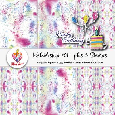 Scrapbookpapier zum Ausdrucken, Bastelpapier Motivpapiere,