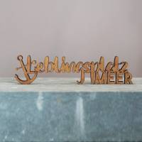 as-Herzwerk | LIEBLINGSPLATZ MEER | 3D Schriftzug Tischdeko Geschenk für Freunde und Familie 20cm Bild 4