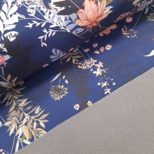 17,90 Euro/m  Softshell  mit bunten Blumenmuster Bild 4