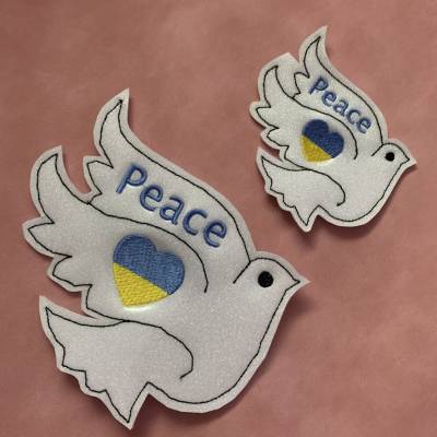 Stickdatei  Friedenstaube Ukraine Peace Frieden