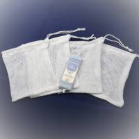 Seifensäckchen incl. Duschseife aus Bio-Baumwolle Soft Tüll, weiß Bild 1