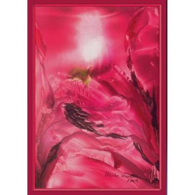 Kunst–Doppelkarte - „Ein schöner Tag beginnt“ - bewusst ohne Textvorgabe - Design Ulrike Kröll.