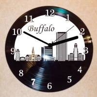 Buffalo Wanduhr Schallplattenuhr Schallplatte Wanduhr Vinyl Bild 1