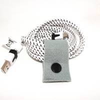 Kabelbinder, Kabelorganizer aus Filz, grau, 10 cm, 2 Stück Bild 3