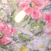 APFELBLÜTEN - kleines gerahmtes Blumenbild mit rosa Blüten im Vintage Look 14,5cmx19,5cm Bild 4